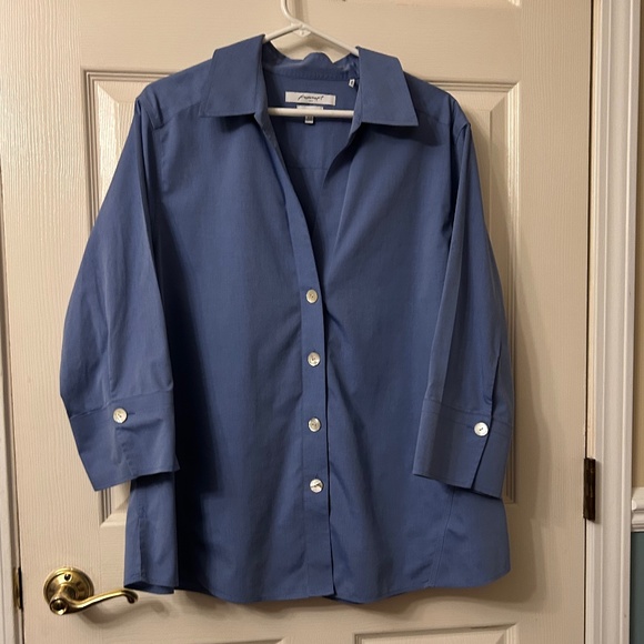 Foxcroft No-iron Button Down Shirt, size 18W - Picture 1 of 6